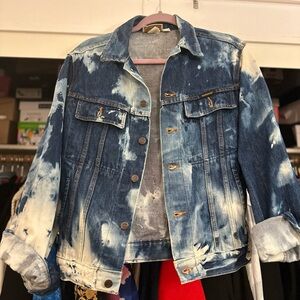 Rad bleached denim jacket!